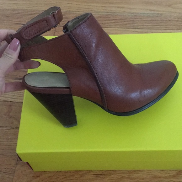 Kenneth Cole Reaction Shoes - Leather open heel ankle strap booties Kenneth Cole Reaction Shoes - Leather open heel ankle strap booties